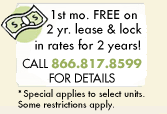 Rent Special! Call 866.817.8599 for details!