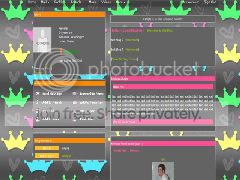 MySpace crowns and hearts layout
