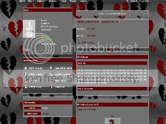 MySpace broken hearts layout