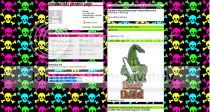 MySpace flashing skulls layout
