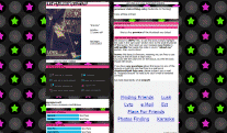 MySpace Flashing Stars layout