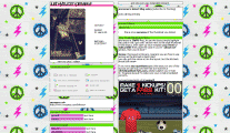 MySpace Peace signs layout