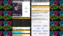 MySpace Colored Diamonds layout