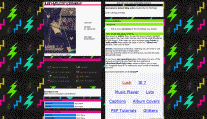 MySpace Lightning Bolt layout
