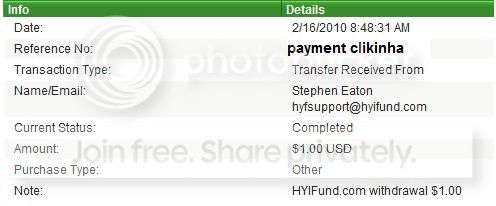 Payment hyifund