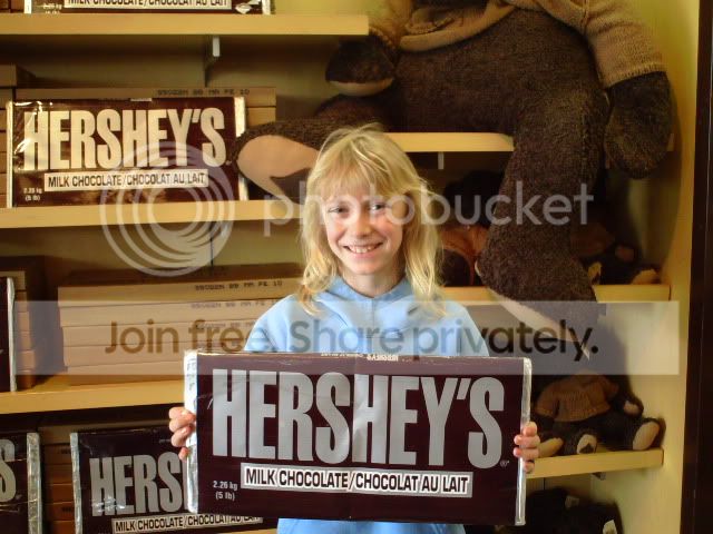 Halie and Heshey's 5 Pound chocolate Bar photo DSC04163.jpg