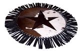 15roundcowhide.jpg Star Cowhide Round Placemat image by hmvalleyranch