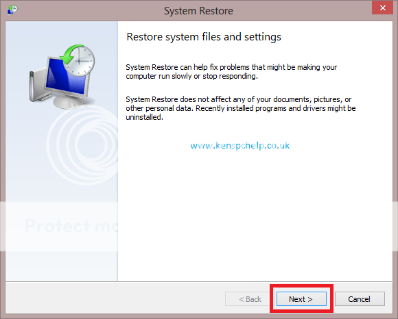 Restore System Files and Settings Restore System Files and Settings