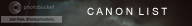 CANON LIST